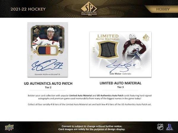 Upper Deck - Booster Hobby - SP Authentic 2021-22 Hockey