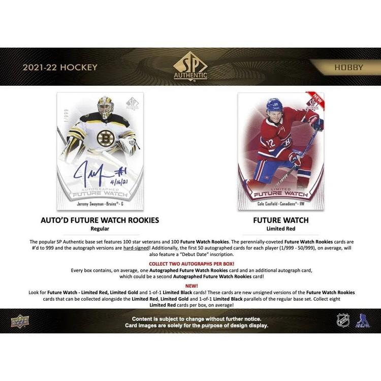 Upper Deck - Booster Hobby - SP Authentic 2021-22 Hockey