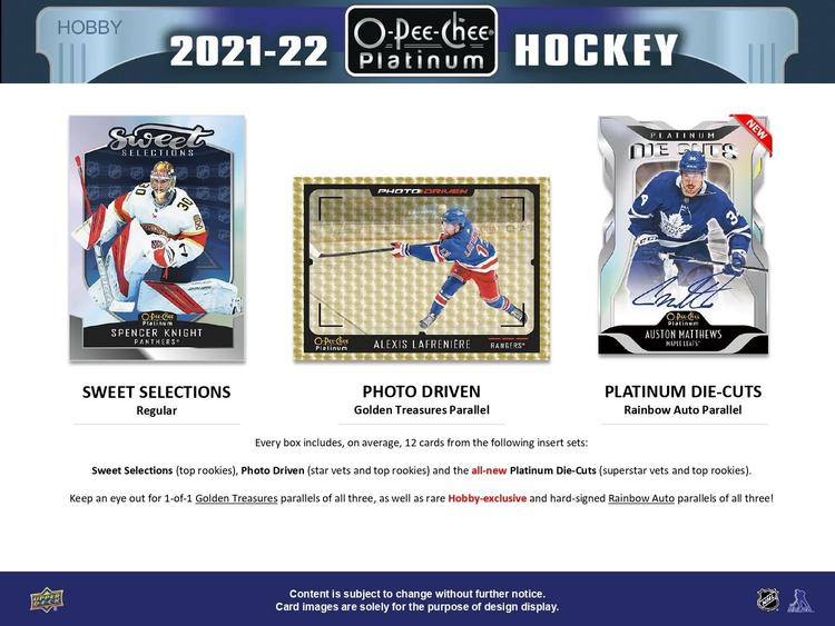 Upper Deck - Booster Hobby - 2021-22 Hockey O-Pee-Chee Platinum