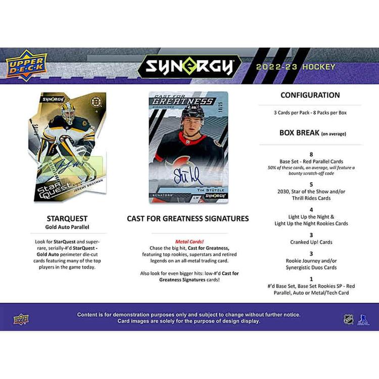 Upper Deck - Booster Hobby - 2022-23 Synergy Hockey