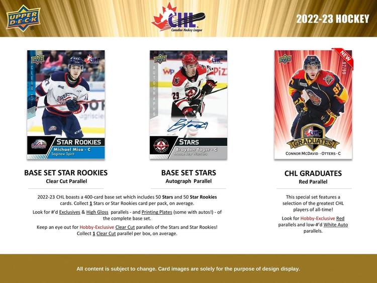 Upper Deck - Booster Hobby -  CHL - Canadian Hockey League - 2022-23 Hockey