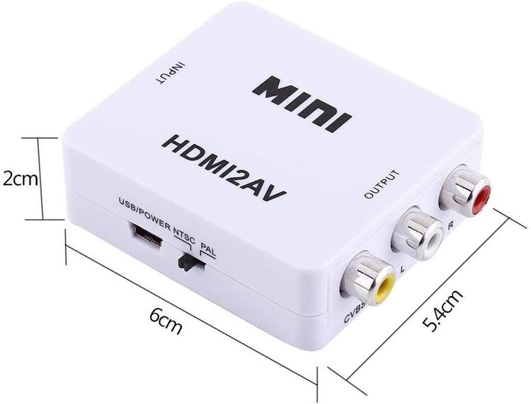 Convertisseur HDMI vers audio/vidéo (AV) RCA