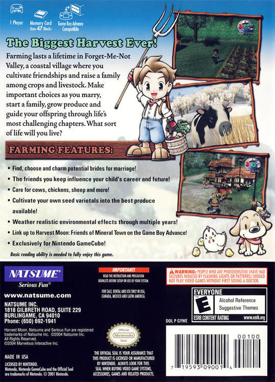 HARVEST MOON - A WONDERFUL LIFE (usagé)